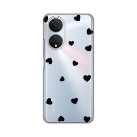 Silikonska futrola PRINT Skin - Huawei Honor X7 Hearts.