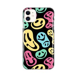 Silikonska futrola PRINT - iPhone 11 6.1 black (crni) Color Smiles.