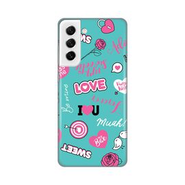 Silikonska futrola PRINT - Samsung G990 Galaxy S21 FE Love.