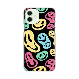 Silikonska futrola PRINT - iPhone 12 6.1 black (crni) Color Smiles.
