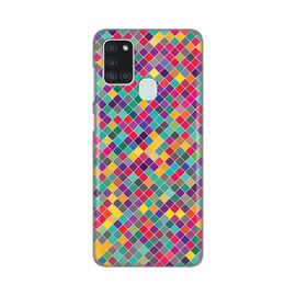 Silikonska futrola PRINT Skin - Samsung A217F Galaxy A21s Colorful cubes.