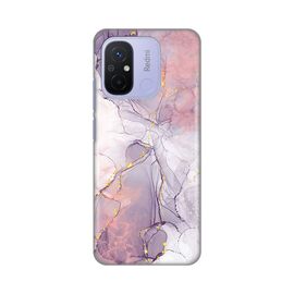 Silikonska futrola PRINT - Xiaomi Redmi 12C Pink Marble.
