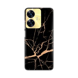 Silikonska futrola PRINT - Realme C55 All black (crni).