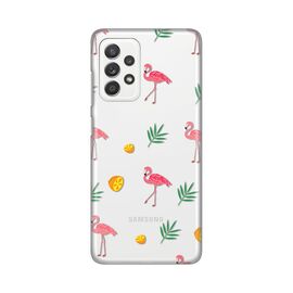 Silikonska futrola PRINT Skin - Samsung A525 Galaxy A52 4G/A526 Galaxy A52 5G/A528B Galaxy A52s 5G Flamingos.