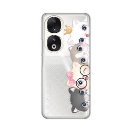Silikonska futrola PRINT Skin - Huawei Honor 90 Cats.