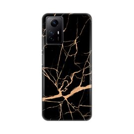 Silikonska futrola PRINT - Xiaomi Redmi Note 12S (EU) All black (crni).