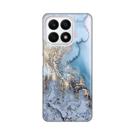 Silikonska futrola PRINT - Huawei Honor X8a Blue Gold Marble.