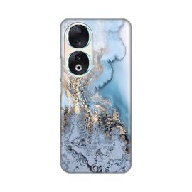 Silikonska futrola PRINT - Huawei Honor 90 Blue Gold Marble.