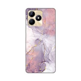 Silikonska futrola PRINT - Realme C53 Pink Marble.