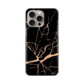 Silikonska futrola PRINT - iPhone 15 Pro Max 6.7 All black (crni).