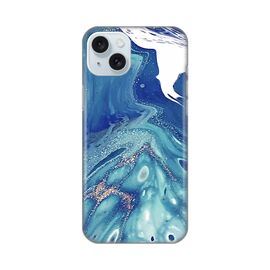 Silikonska futrola PRINT - iPhone 15 Plus Blue Marble.