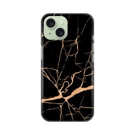 Silikonska futrola PRINT - iPhone 15 All black (crni).