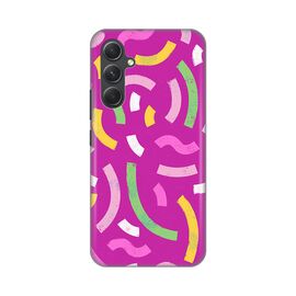 Silikonska futrola PRINT - Samsung A546B Galaxy A54 5G Happy Lines pink.