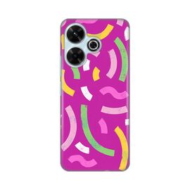Silikonska futrola PRINT - Xiaomi Redmi 13 Happy Lines pink.