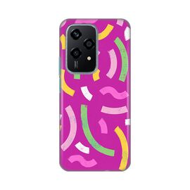 Silikonska futrola PRINT - Huawei Honor 200 Lite Happy Lines pink.