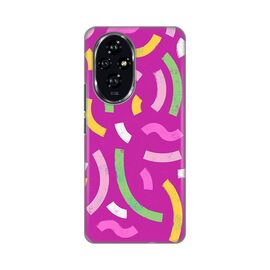 Silikonska futrola PRINT - Huawei Honor 200 Happy Lines pink.