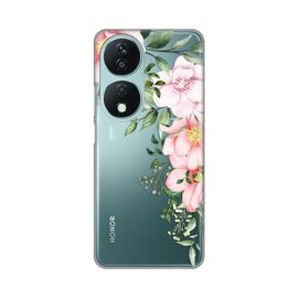 Silikonska futrola PRINT Skin - Huawei Honor X7b Gentle Rose Pattern.