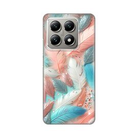 Silikonska futrola PRINT - Xiaomi 14T Pastel Feathers.