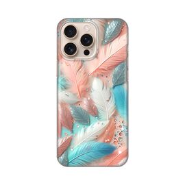 Silikonska futrola PRINT - iPhone 16 Pro Max 6.9 Pastel Feathers.