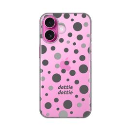 Silikonska futrola PRINT Skin - iPhone 16 6.1 Dottie Dottie Gray.