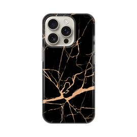Silikonska futrola PRINT - iPhone 16 Pro All black (crni).