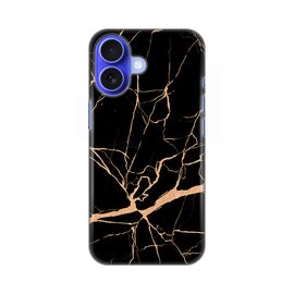 Silikonska futrola PRINT - iPhone 16 6.1 All black (crni).