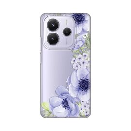 Silikonska futrola PRINT Skin - Xiaomi Redmi Note 14 5G Blue Roses.