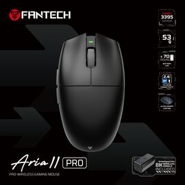 Mis Wireless Gaming Fantech XD7V2P Aria II PRO crni.