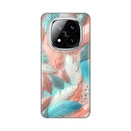 Silikonska futrola PRINT - Xiaomi Redmi Note 14 Pro Plus 5G (EU) Pastel Feathers.