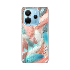 Silikonska futrola PRINT - Xiaomi Redmi Note 14 4G Pastel Feathers.