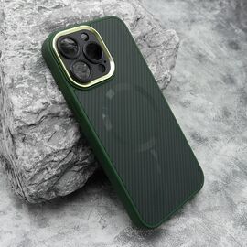 Futrola CARBON MagSafe - iPhone 15 Pro Max (6.7) zelena (small camera) (MS).