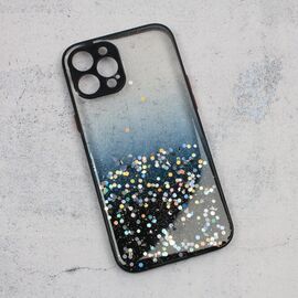 Futrola Frame Glitter - iPhone 12 Pro Max 6.7 crna.