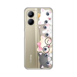 Silikonska futrola PRINT Skin - Realme C33 Cats.