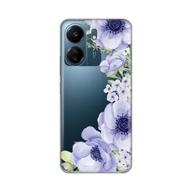 Silikonska futrola PRINT Skin - Xiaomi Redmi 13C Blue Roses.