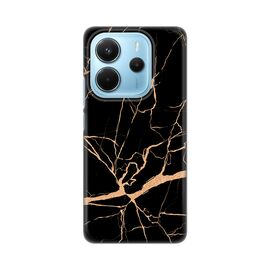 Silikonska futrola PRINT - Xiaomi Redmi Note 14 4G (SRB) All black (crni).