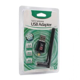 Wireless N adapter sa antenom USB 2.4GHz 5DB 300Mb JWD-U63.