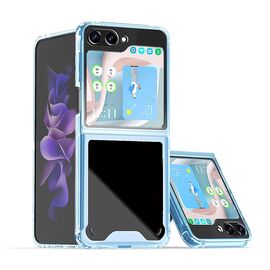Futrola providna TPU - Samsung F731B Galaxy Z Flip 5 5G plava.