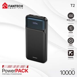 Univerzalna Back Up Baterija Prenosiva baterija Fantech T2 10000mAh QC, PD, 22.5W crni.