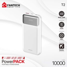 Univerzalna Back Up Baterija Prenosiva baterija Fantech T2 10000mAh QC, PD, 22.5W beli.
