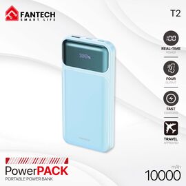 Univerzalna Back Up Baterija Prenosiva baterija Fantech T2 10000mAh QC, PD, 22.5W plavi.