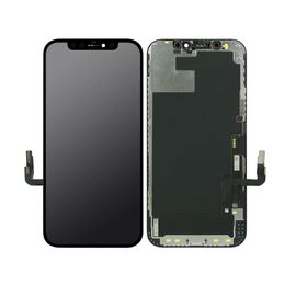 LCD displej (ekran) - iPhone 12/12 Pro + touchscreen black (crni) APLONG Soft OLED.