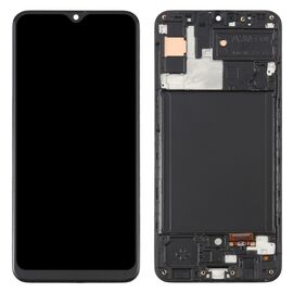 LCD displej (ekran) - Samsung A307/Galaxy A30s + touchscreen + frame black (crni) Incell.