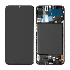 LCD displej (ekran) - Samsung A705/Galaxy A70 2019 + touchscreen + frame black (crni) OLED.