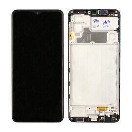 LCD displej (ekran) - Samsung M325 Galaxy M32 + touchscreen + frame black (crni) CHO.
