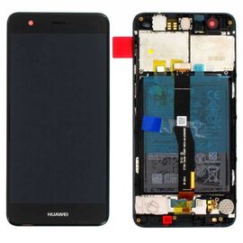 LCD displej (ekran) - Huawei Nova (CAN-L01) + touchscreen + baterija + frame black (crni) Service Pack ORG/02351CKD.