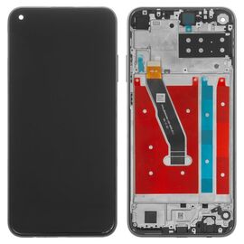 LCD displej (ekran) - Huawei P40 Lite E+touch screen crni+frame crni.