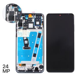 LCD displej (ekran) - Huawei P30 Lite + touchscreen + frame black (crni) (Version 24MP).