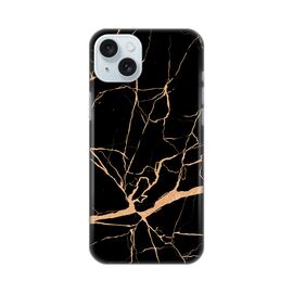 Silikonska futrola PRINT - iPhone 15 Plus All black (crni).