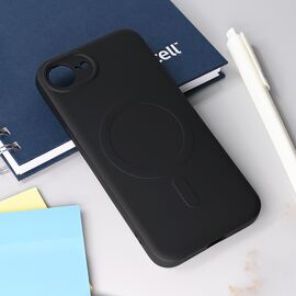 Silikonska futrola Teracell Giulietta Magsafe - iPhone 16e 6.1 crna.