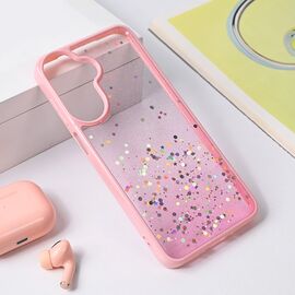 Futrola Frame Glitter - Samsung A266 Galaxy A26 5G roze.